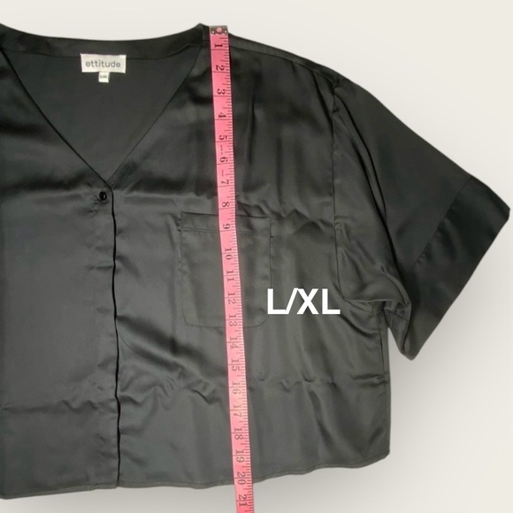 NWT | Ettitude | Signature Sateen Relaxed Short Sleeve Top | Black | Various Sz - Picture 12 of 15